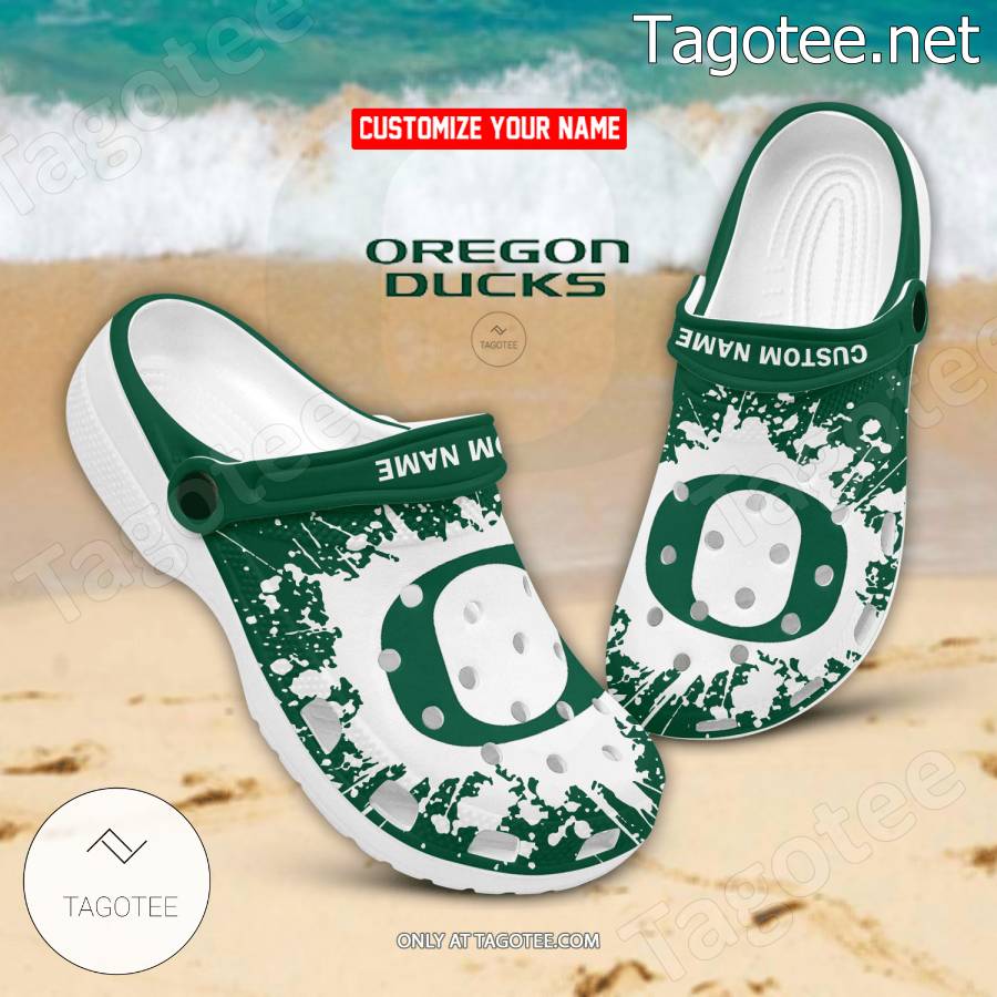 Oregon Ducks Logo Custom Crocs Clogs - BiShop