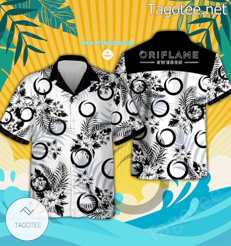 Oriflame Logo Hawaiian Shirt And Shorts - BiShop