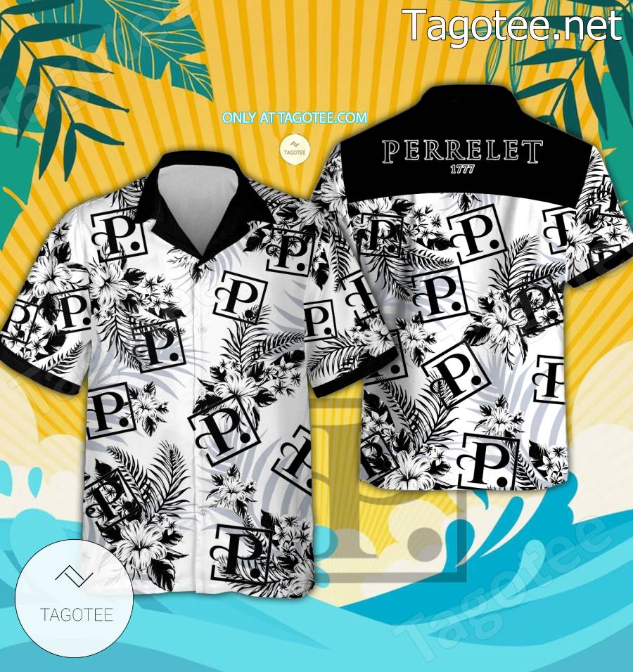 Perrelet Logo Hawaiian Shirt And Shorts - BiShop