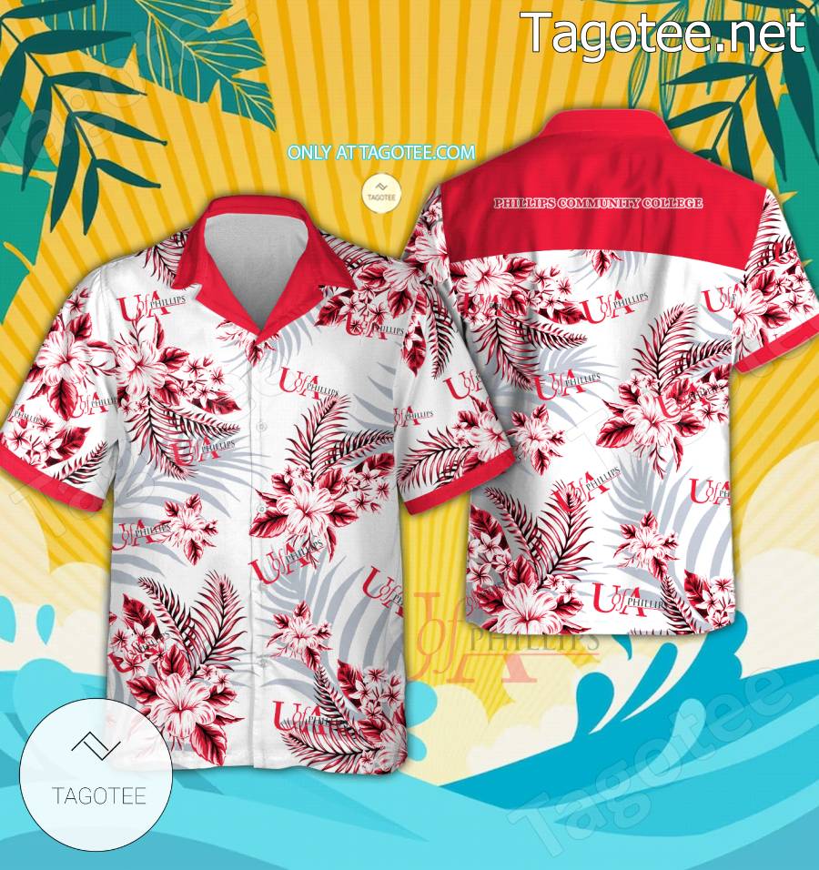 Phillips Community College University of Arkansas Hawaiian Shirt And Shorts - EmonShop