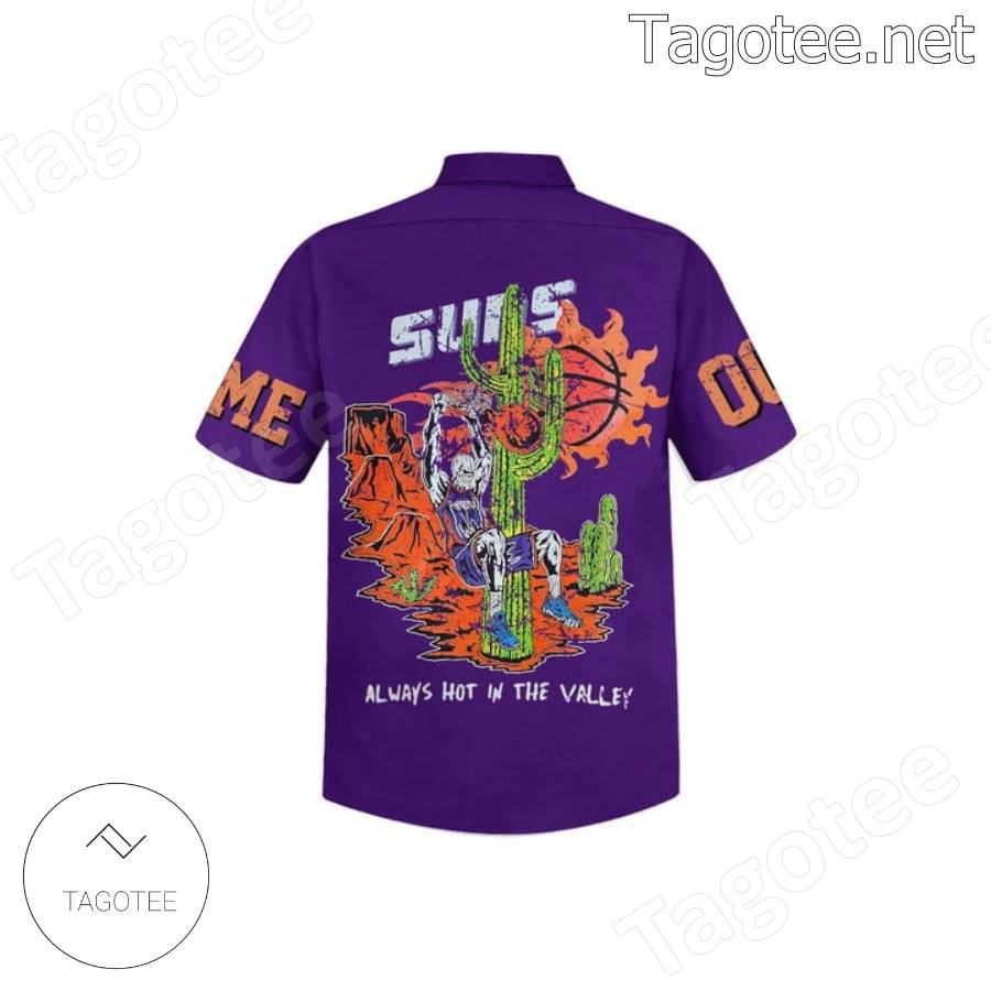 Phoenix Suns Always Hot In The Valley Personalized Hawaiian Shirt b