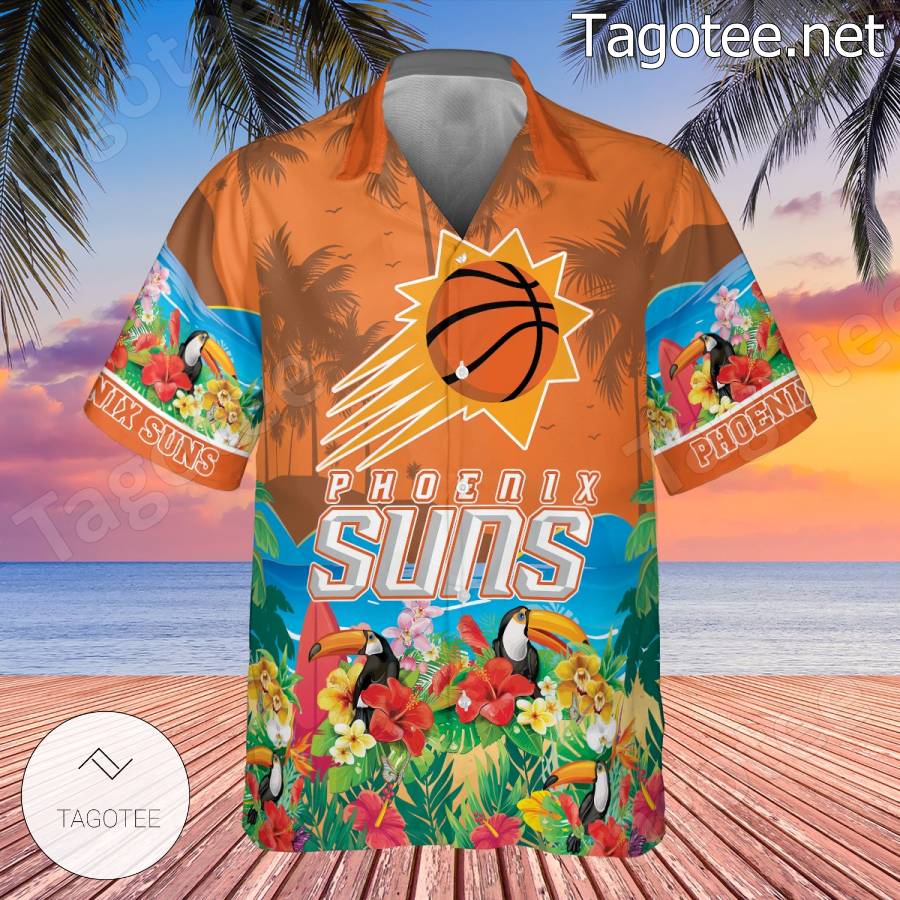 Phoenix Suns Toucans Bird Hawaiian Shirt a