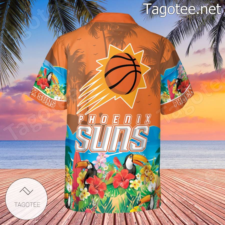 Phoenix Suns Toucans Bird Hawaiian Shirt b