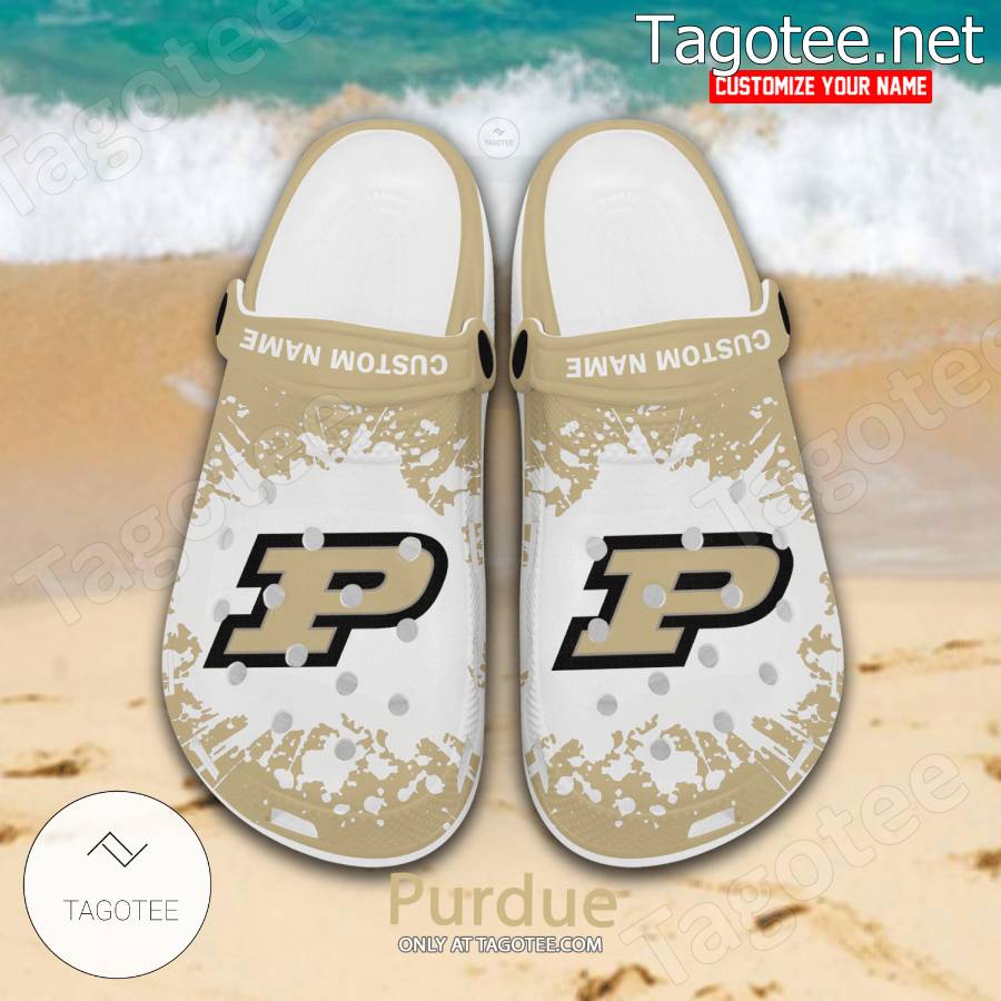 Purdue Logo Custom Crocs Clogs - BiShop - Tagotee