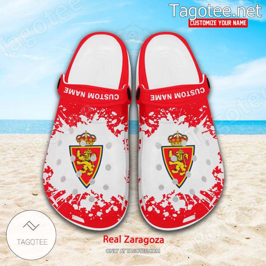 Real Zaragoza Custom Crocs Clogs - BiShop a