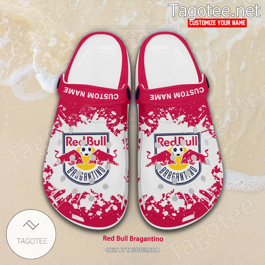 Red Bull Bragantino Custom Crocs Clogs - BiShop a