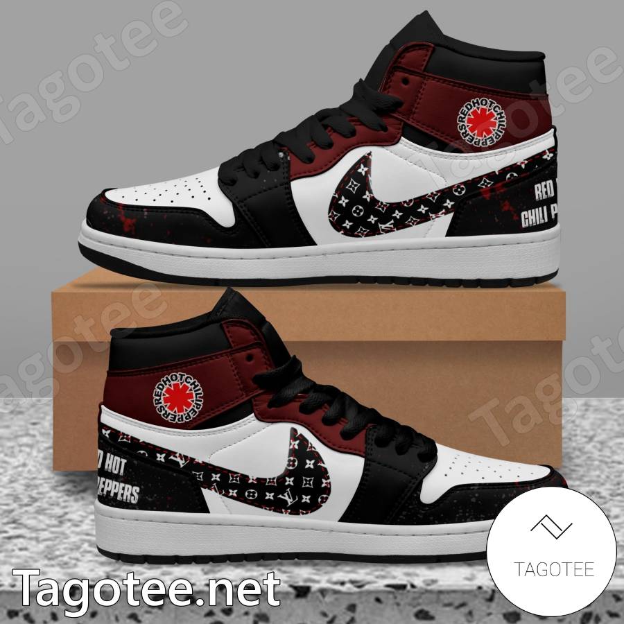 Red Hot Chilli Peppers Louis Vuitton Air Jordan High Top Shoes - Tagotee