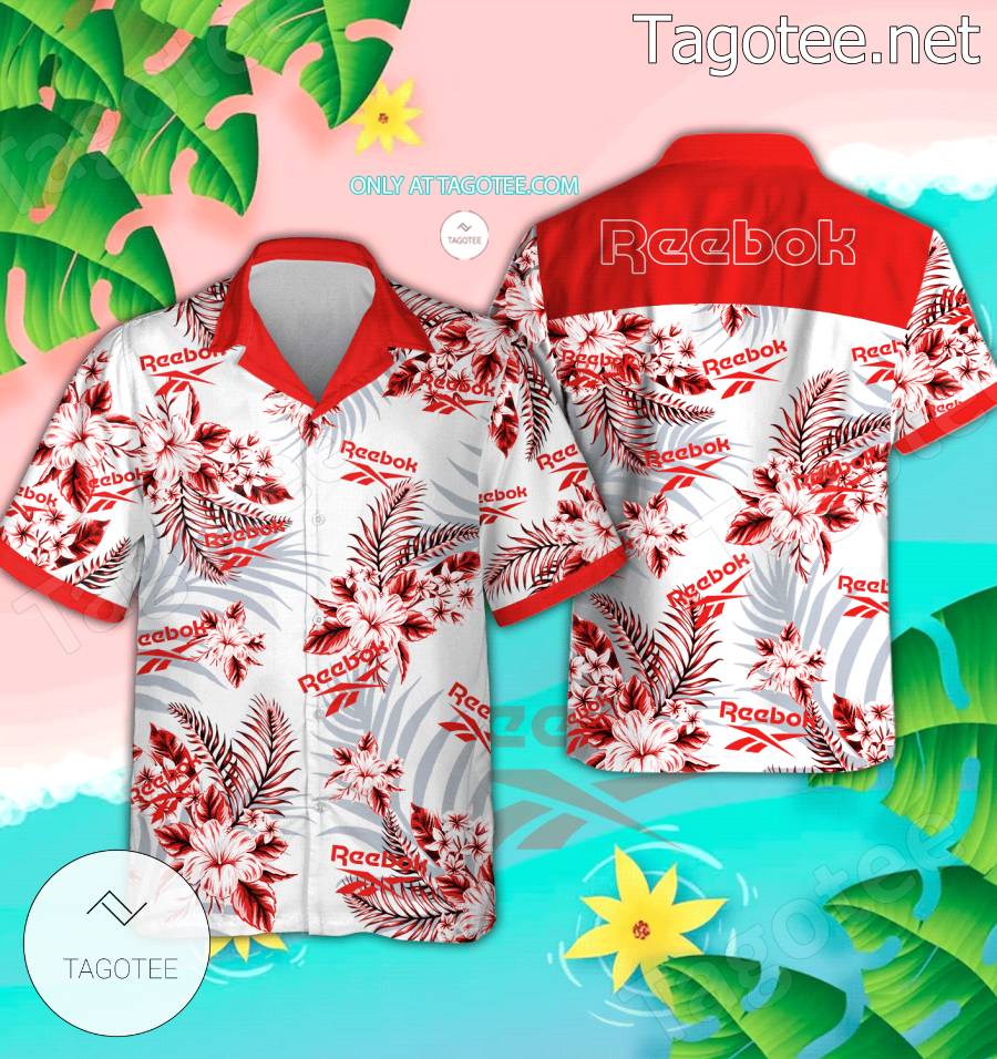 Reebook Logo Hawaiian Shirt And Shorts - EmonShop