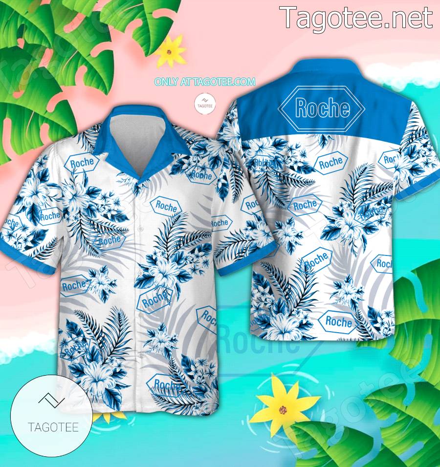 Roche Swiss Logo Hawaiian Shirt And Shorts - BiShop