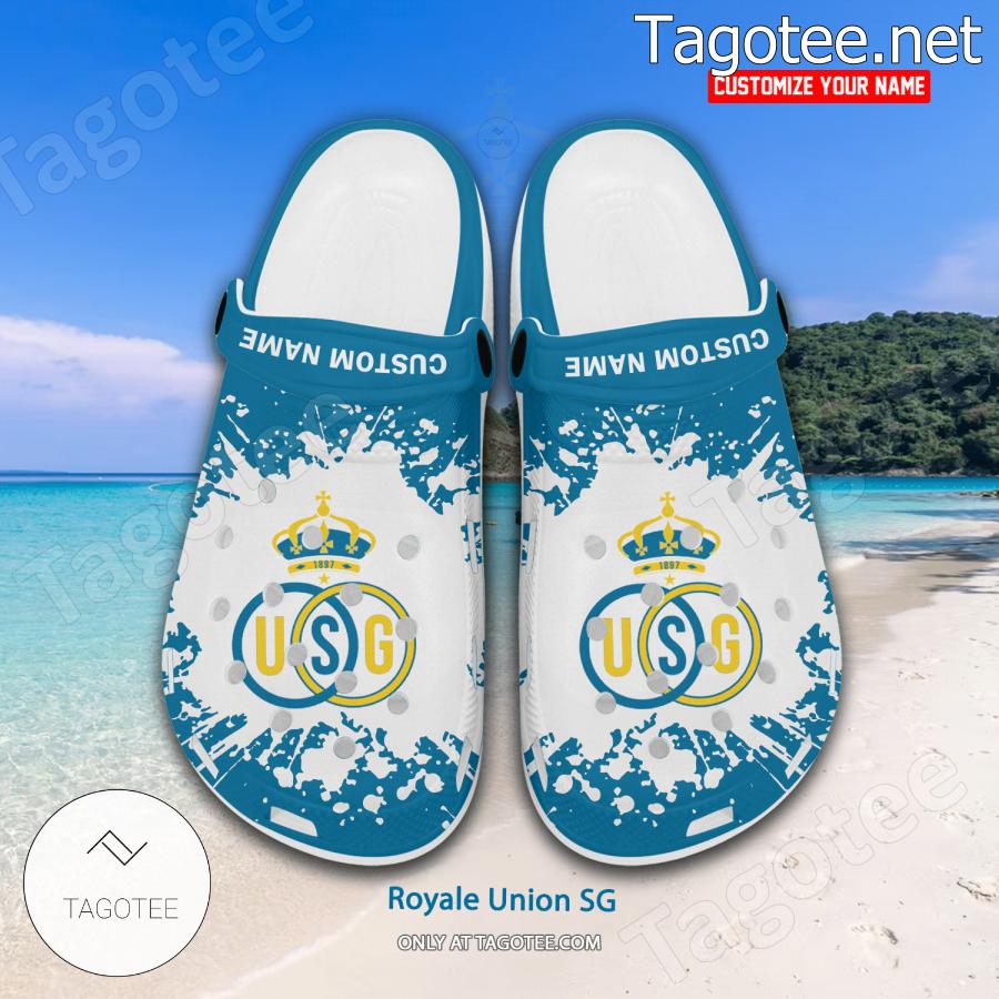 Royale Union SG Logo Custom Crocs Clogs - BiShop a