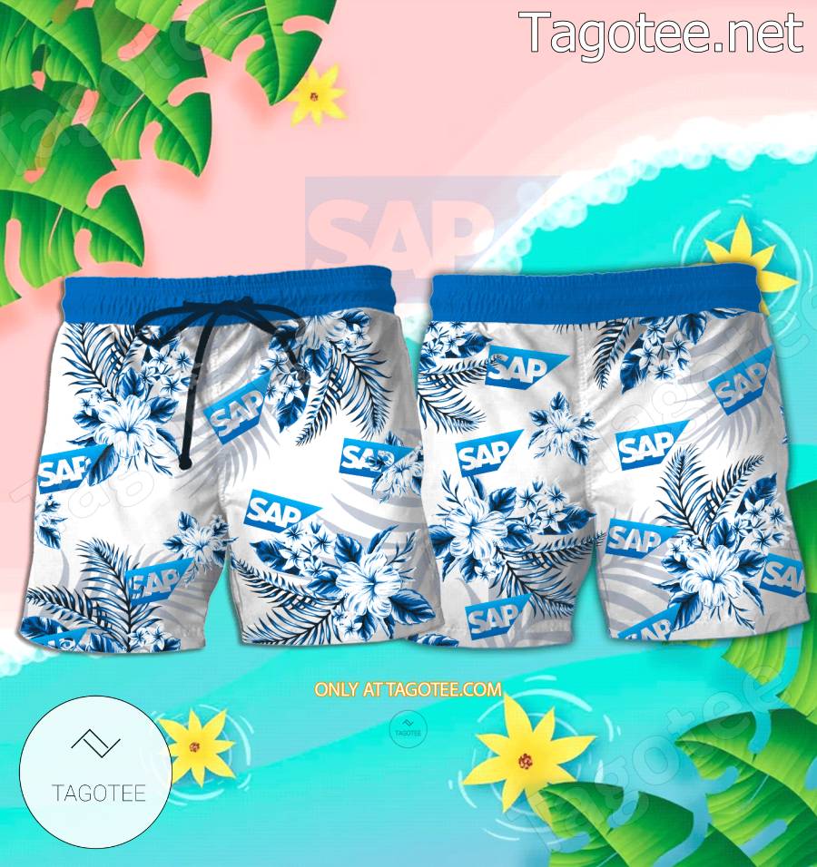 SAP Germany Logo Hawaiian Shirt And Shorts - BiShop a