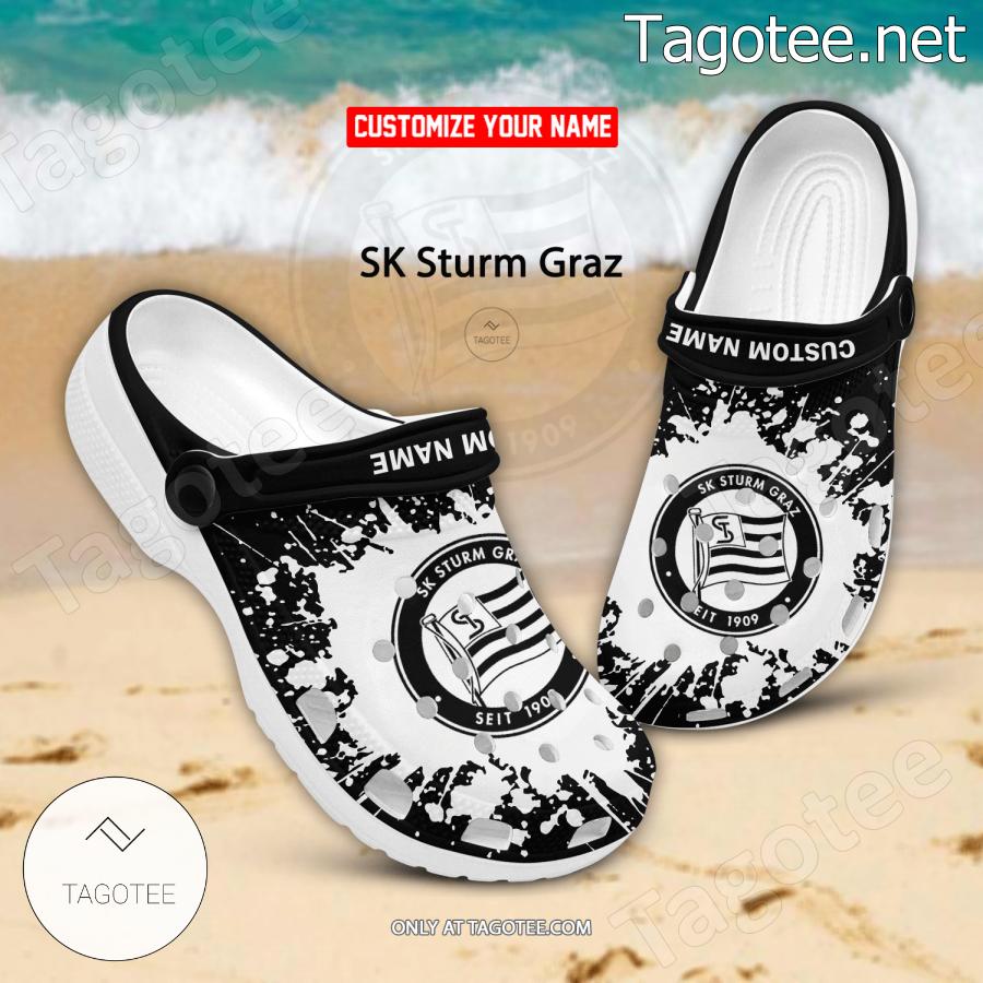 SK Sturm Graz Logo Custom Crocs Clogs - BiShop