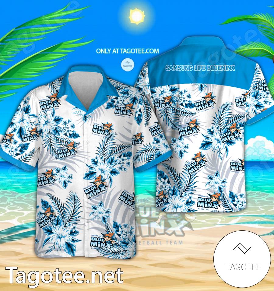 Samsung Life Blueminx Logo Hawaiian Shirt And Shorts - EmonShop