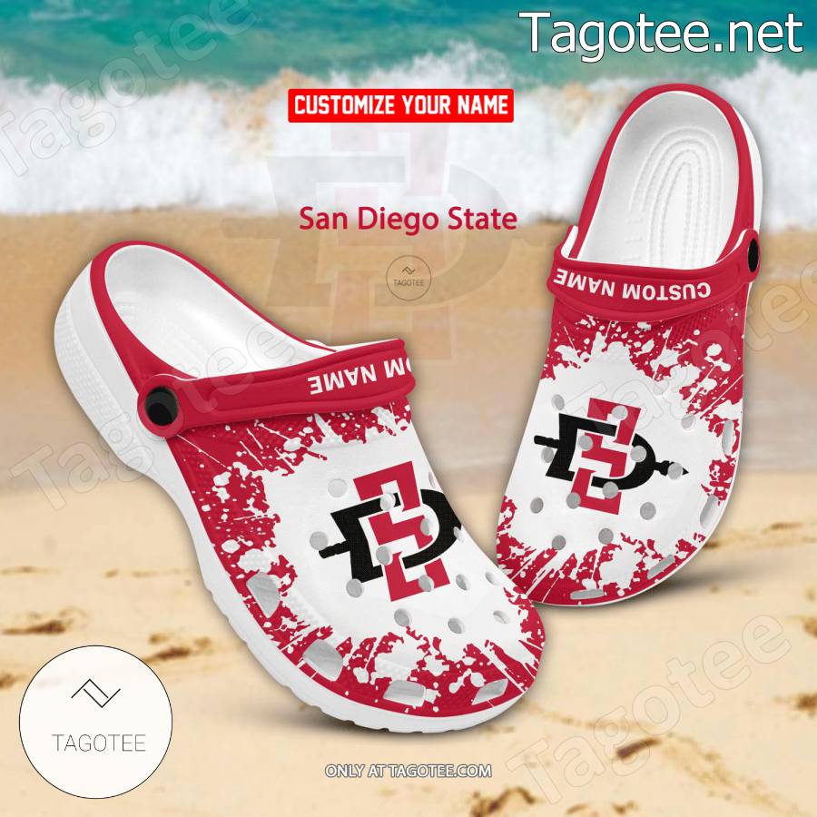 San Diego State Logo Custom Crocs Clogs - BiShop