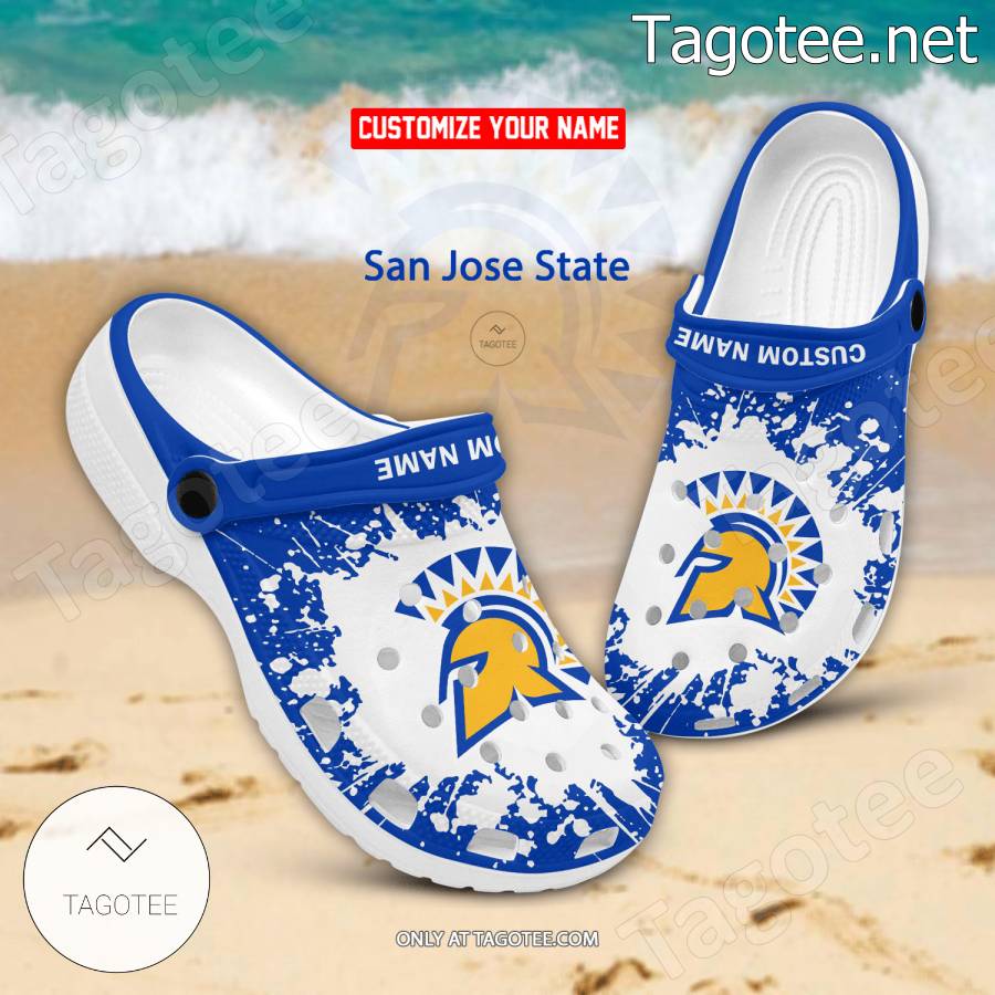 San Jose State Logo Custom Crocs Clogs - BiShop