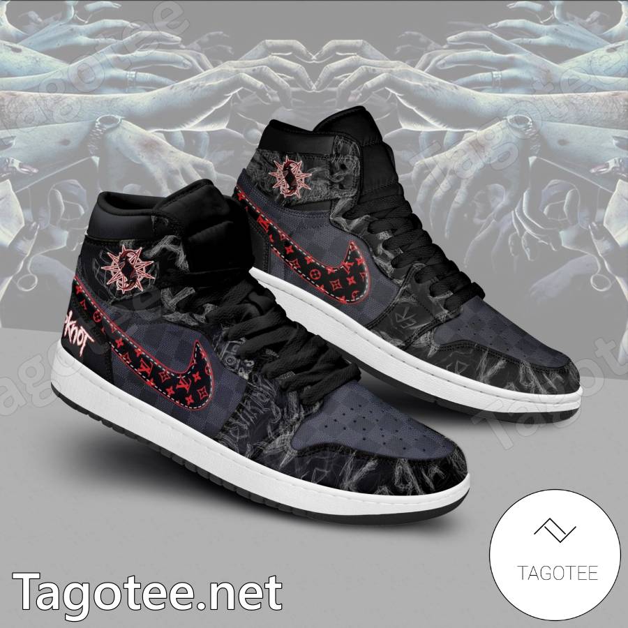 Slipknot Music Band Louis Vuitton Air Jordan High Top Shoes - Tagotee