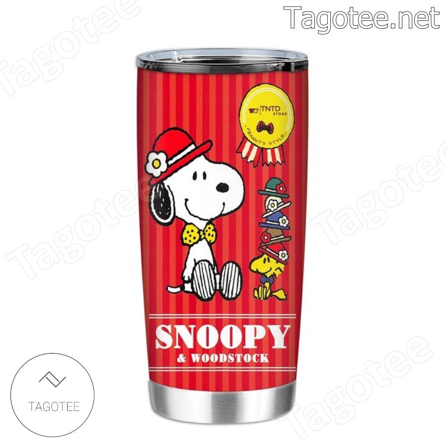 Snoopy And Woodstock Peanuts Style Tumbler