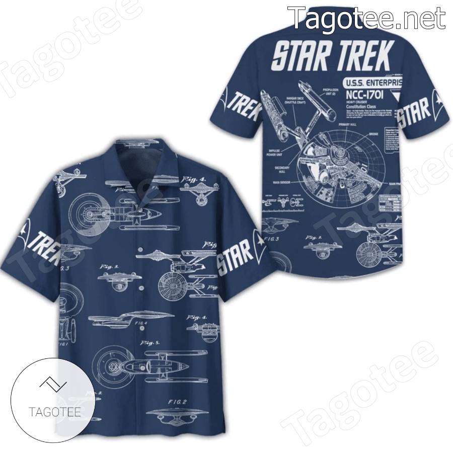 Star Trek Ncc-1701 Hawaiian Shirt - Tagotee