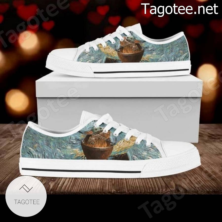 Louis Vuitton And Hello Kitty Brown Low Top Shoes - Tagotee
