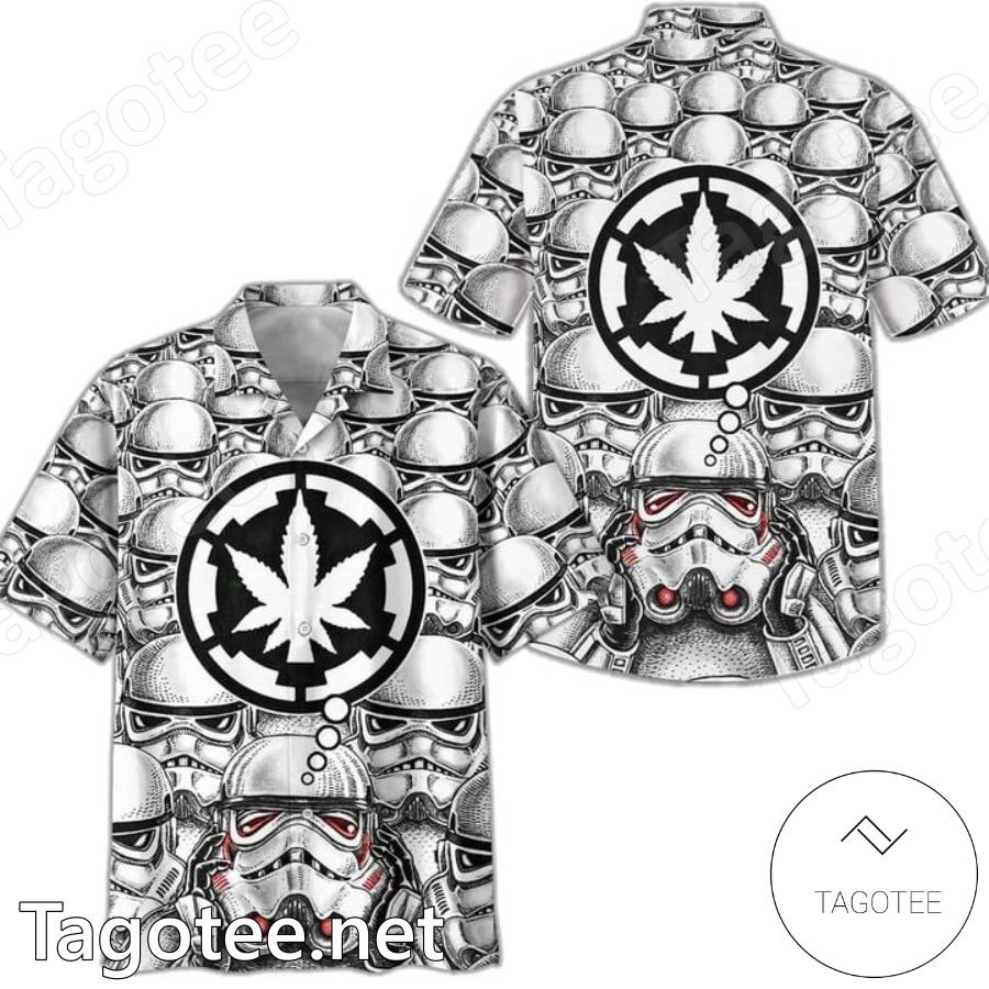 Star Wars Stormtrooper Marijuana Hawaiian Shirt