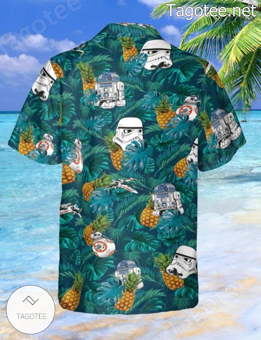 Star Wars Stormtrooper Pineapple Tropical Hawaiian Shirt a