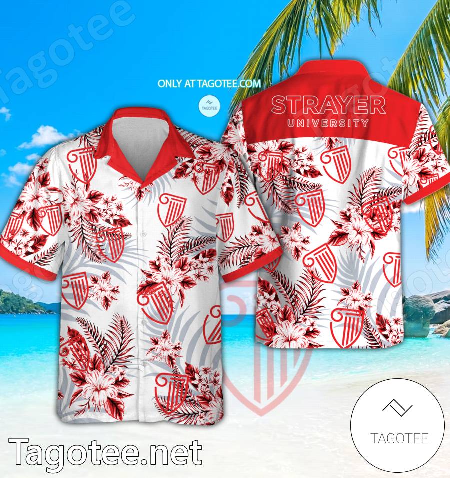 Strayer University Logo Hawaiian Shirt And Shorts - EmonShop