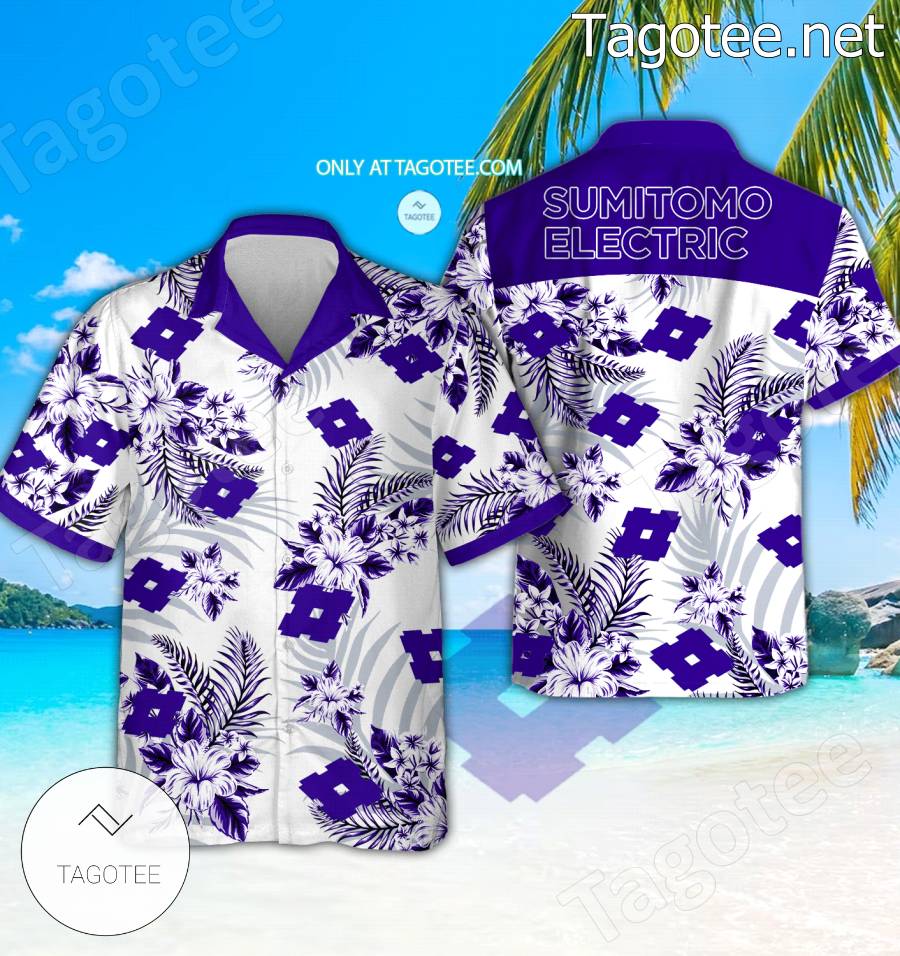 Sumitomo Electric Industries Logo Hawaiian Shirt And Shorts - BiShop