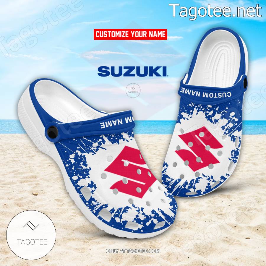 Suzuki Motor Logo Crocs Clogs - BiShop
