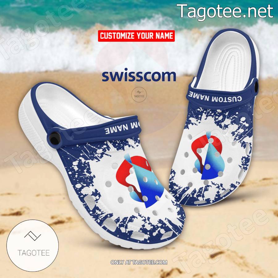 Swisscom Logo Crocs Clogs - BiShop