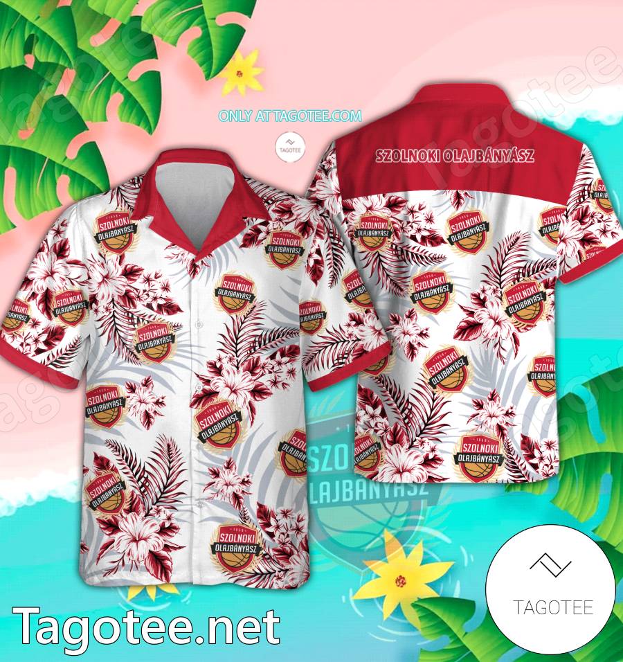 Szolnoki Olajbanyasz Logo Hawaiian Shirt And Shorts - EmonShop