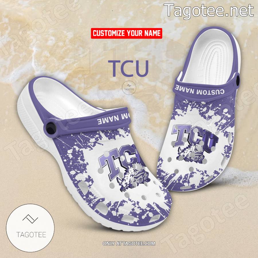 TCU Logo Custom Crocs Clogs - BiShop