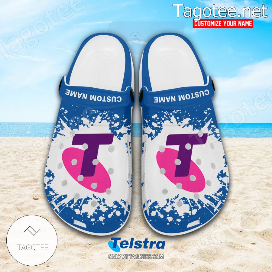 Telstra Australia Logo Crocs Clogs - BiShop a