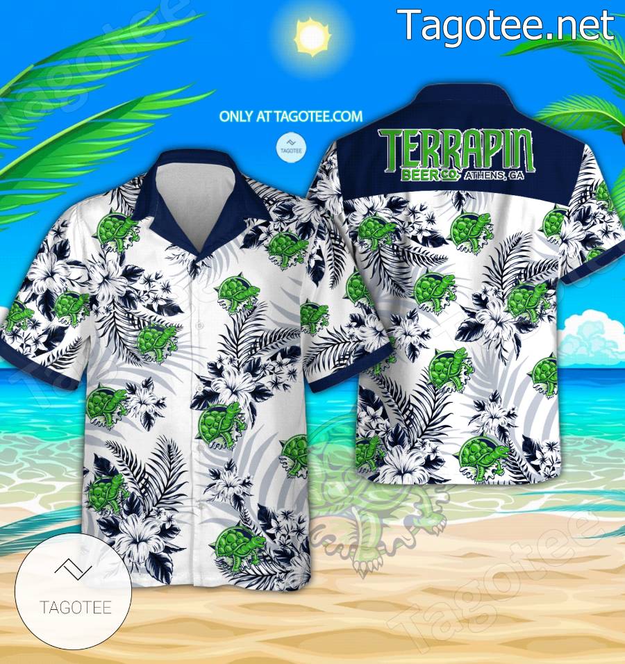 Terrapin Logo Hawaiian Shirt And Shorts - EmonShop