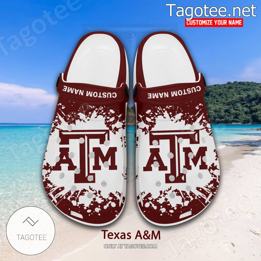 Texas A&M Logo Custom Crocs Clogs - BiShop a