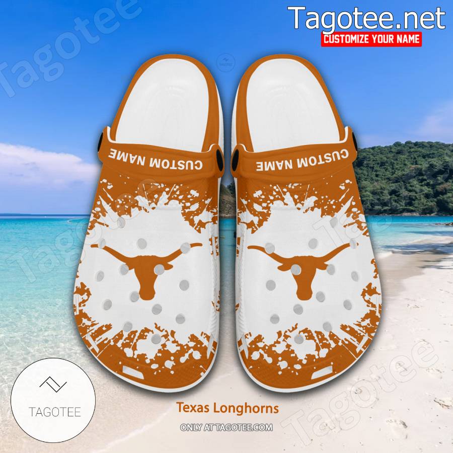 Texas Longhorns Logo Custom Crocs Clogs - BiShop a