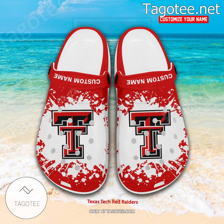 Texas Tech Red Raiders Logo Custom Crocs Clogs - BiShop a