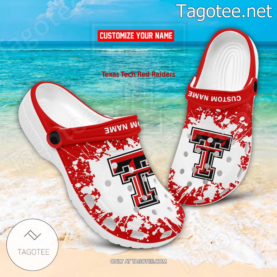 Texas Tech Red Raiders Logo Custom Crocs Clogs - BiShop