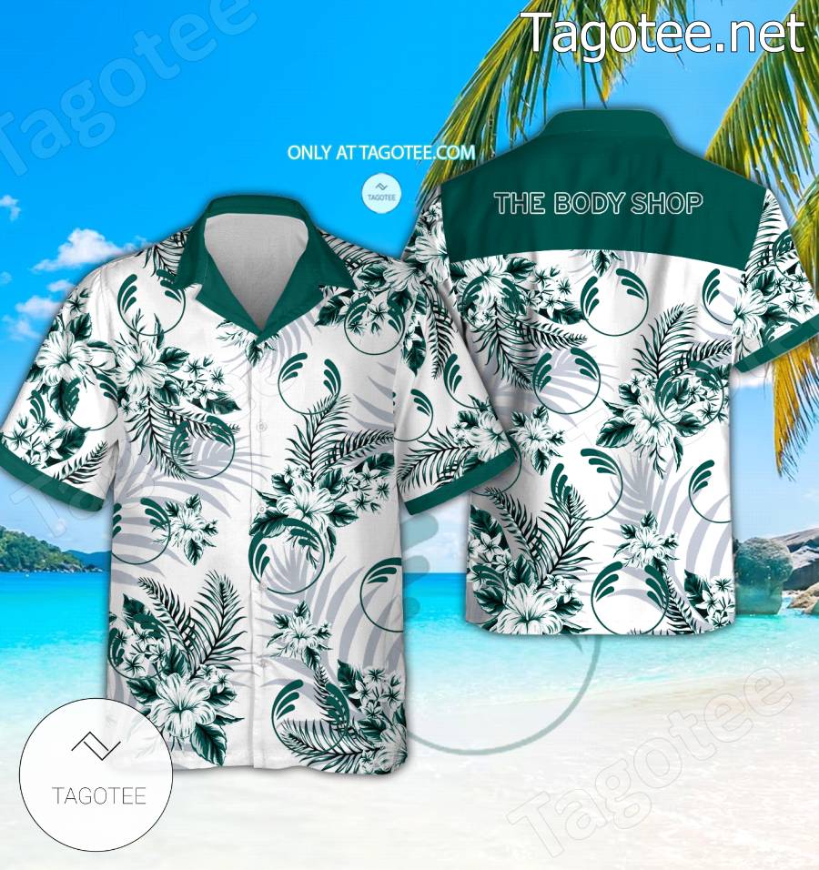 The Body Shop Logo Hawaiian Shirt And Shorts - BiShop