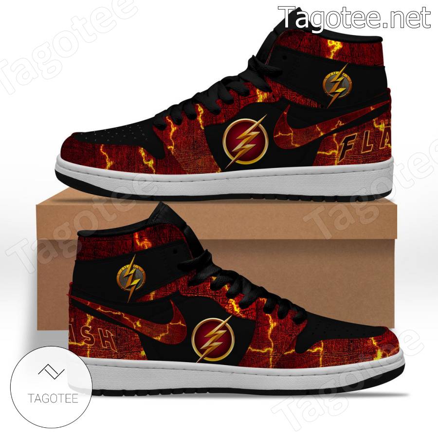 The Flash Logo Air Jordan High Top Shoes a