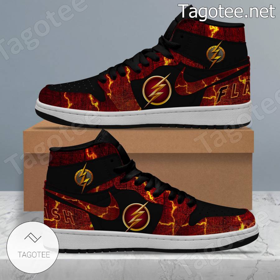 The Flash Logo Air Jordan High Top Shoes