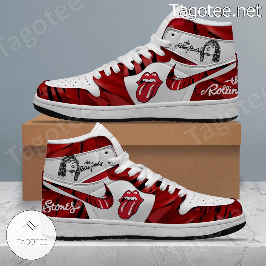 The Rolling Stones Air Jordan High Top Shoes - Tagotee
