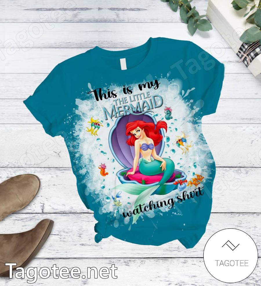 This Is My The Little Mermaid Watching Shirt Pajamas Set a