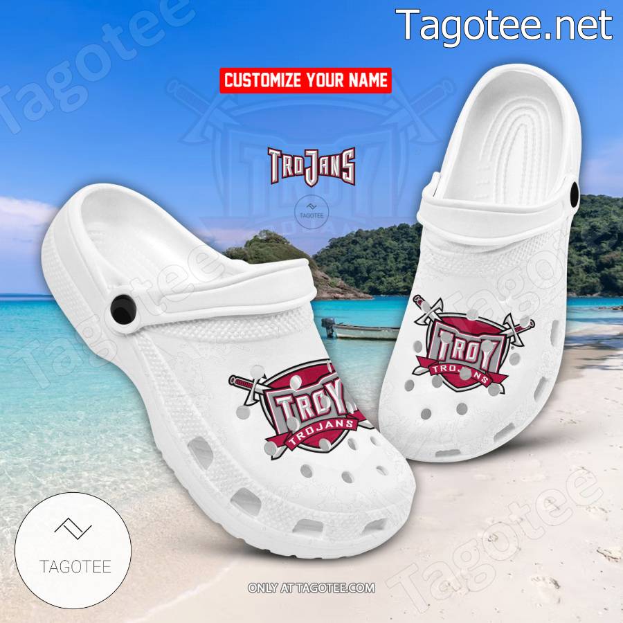 Troy Trojans Logo Custom Crocs Clogs - BiShop