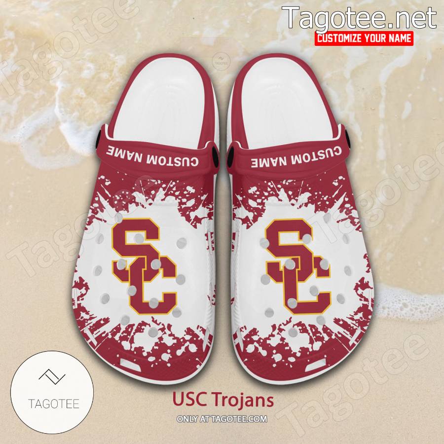 USC Trojans Logo Custom Crocs Clogs - BiShop a