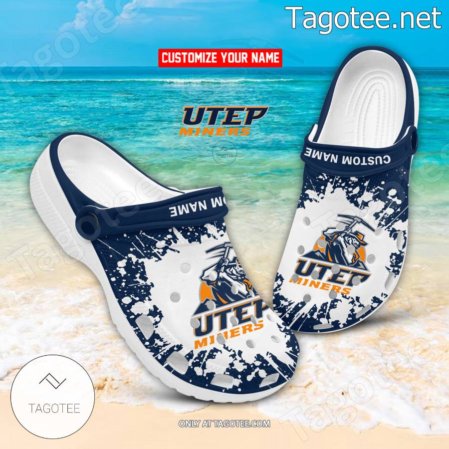 UTEP Miners Logo Custom Crocs Clogs - BiShop