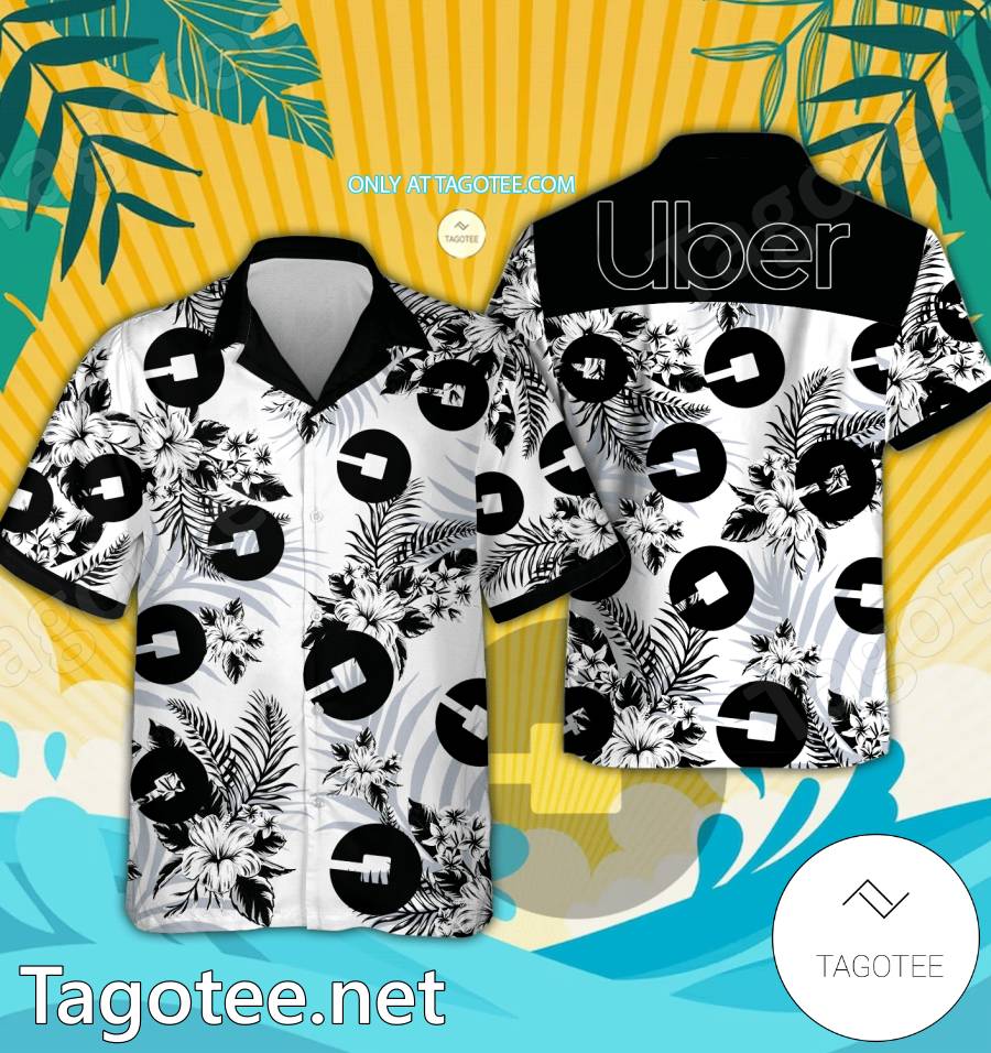 Uber Logo Hawaiian Shirt And Shorts - EmonShop