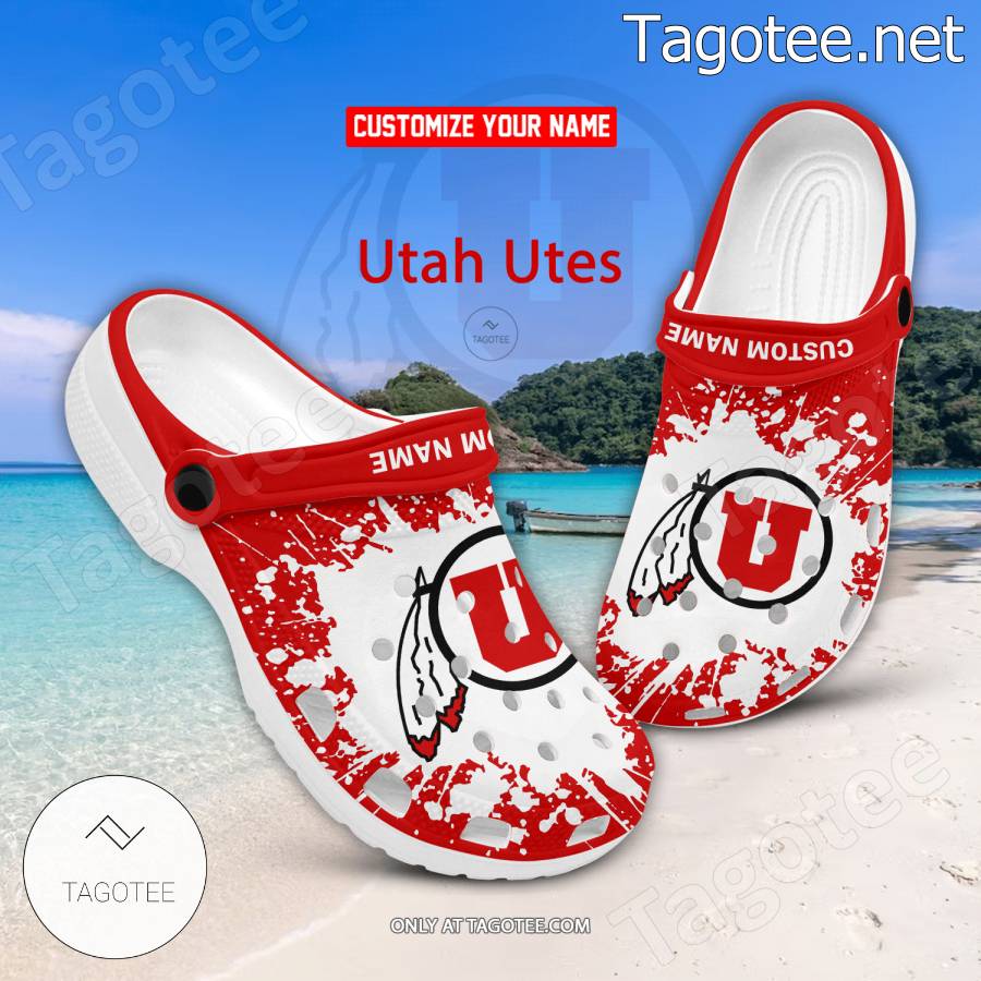 Utah Utes Logo Custom Crocs Clogs - BiShop