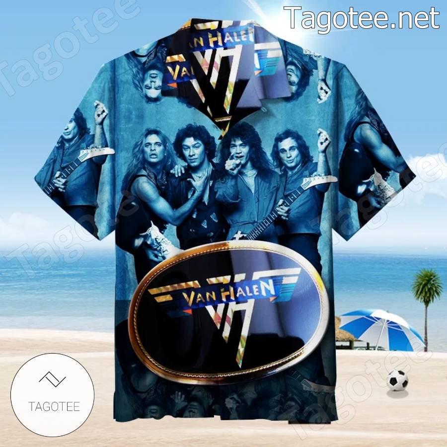 Van Halen Blue Hawaiian Shirt