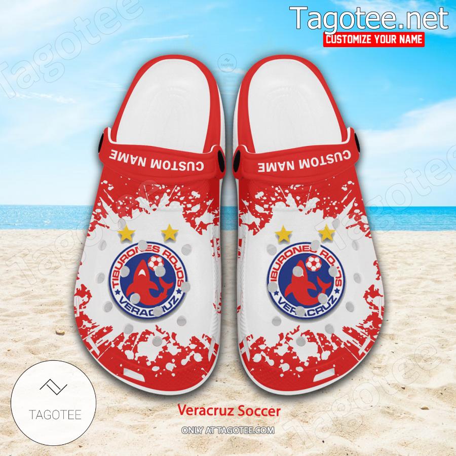 Veracruz Soccer Logo Custom Crocs Clogs - BiShop a
