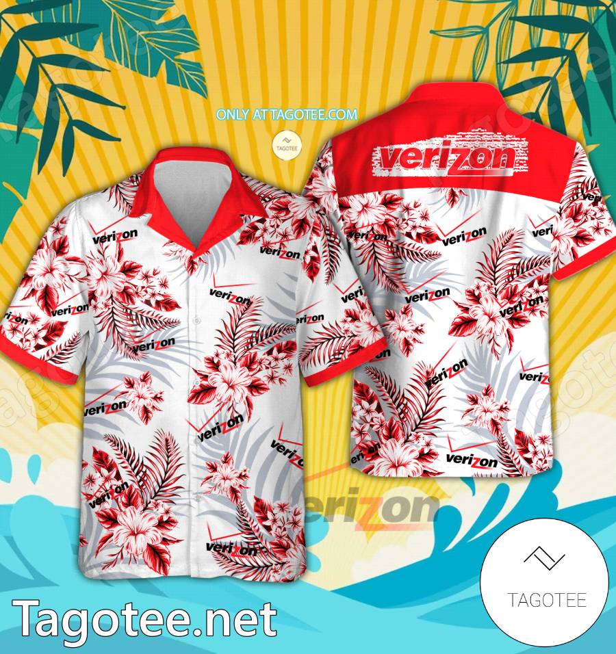 Verizon Communications Logo Hawaiian Shirt And Shorts - EmonShop